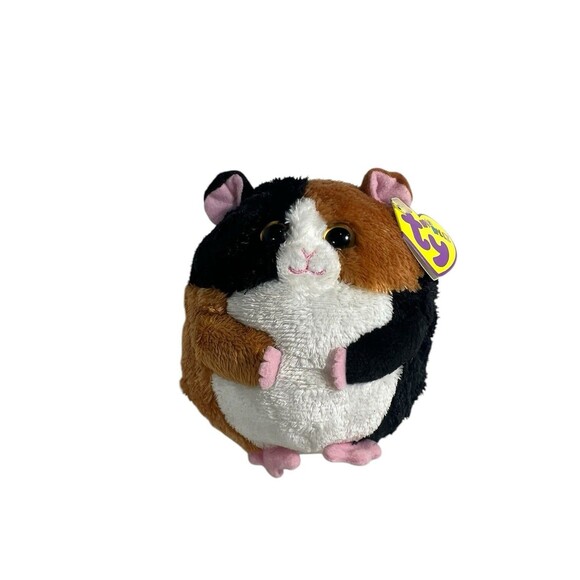 Ty Beanie Ballz SPEEDY the Guinea Pig Ball 5" NEW Plush Stuffed Animal Toy - Picture 3 of 10
